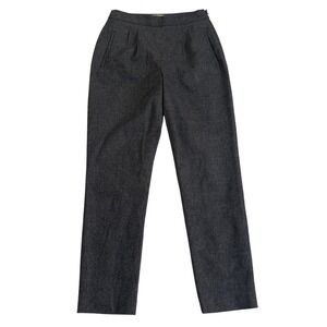 Babaton Dress Pants Women 6 Grey Excellent Stretch Wool Cashmere Houndstooth